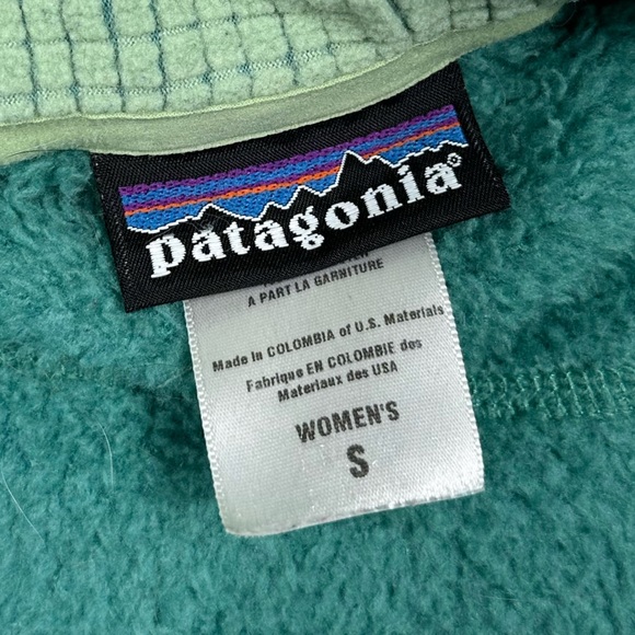 Patagonia Women's R2 Jacket Fleece Size Small Agate Green / Teal - Picture 6 of 8